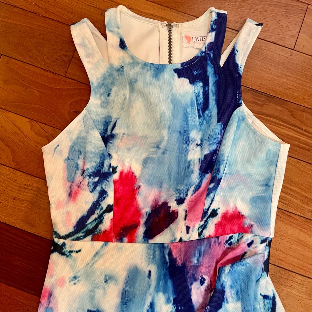 Multi Color Mini Dress - Picture 6 of 7